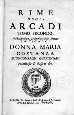 Rime degli Arcadi. Tomo 2