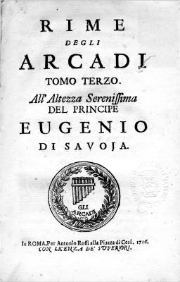 Rime degli Arcadi. Tomo 3