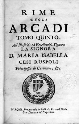 Rime degli Arcadi. Tomo 5